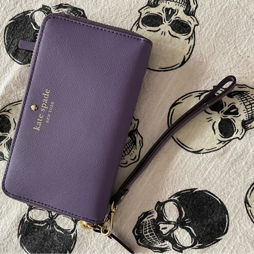 Purple Kate Spade Wristlet
